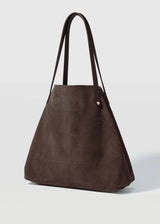 Dark Chocolate Suede Bespoke Tote