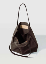 Dark Chocolate Suede Bespoke Tote