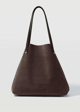 Dark Chocolate Suede Bespoke Tote