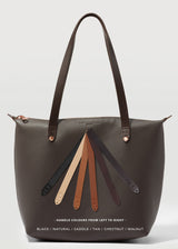 Chocolate Nappa Mini Bespoke Zip Tote