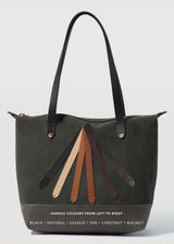 Slate Two Tone Mini Bespoke Zip Tote