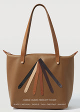 Tan Nappa Mini Bespoke Zip Tote