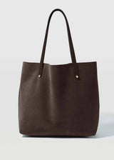 Dark Chocolate Suede Bespoke Tote