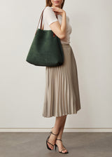 Emerald Suede Bespoke Tote