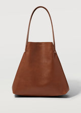 A front view of the Australian made Maple Bespoke Tote from Charlie Middleton in a buttery soft cowhide.