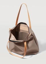 Taupe Bespoke Zip Tote