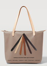 Taupe Bespoke Zip Tote