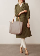 Taupe Bespoke Zip Tote