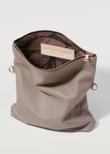 Taupe Fold Over Satchel