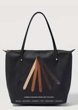 Black Nappa Bespoke Zip Tote