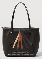 Black Nappa Mini Bespoke Zip Tote