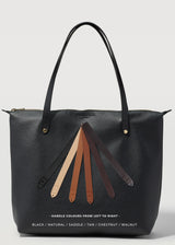 Black Vogue Bespoke Zip Tote