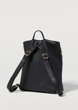 Black Nappa Medium Backpack