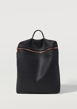 Black Nappa Medium Backpack