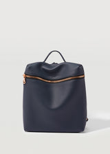 Navy Nappa Mini Backpack