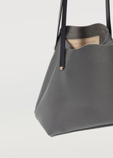 Grey Nappa Mini Bespoke Tote