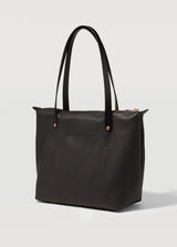 Black Nappa Mini Bespoke Zip Tote