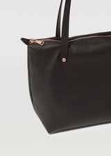 Black Nappa Mini Bespoke Zip Tote