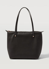 Black Nappa Mini Bespoke Zip Tote