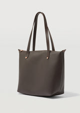 Chocolate Nappa Mini Bespoke Zip Tote