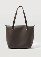 Chocolate Nappa Mini Bespoke Zip Tote