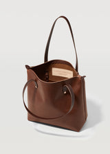 Cognac Mini Bespoke Zip Tote