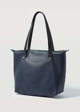 Navy Nappa Mini Bespoke Zip Tote