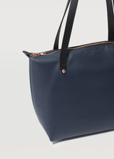Navy Nappa Mini Bespoke Zip Tote
