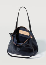 Navy Nappa Mini Bespoke Zip Tote