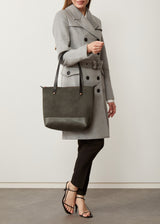 Slate Two Tone Mini Bespoke Zip Tote