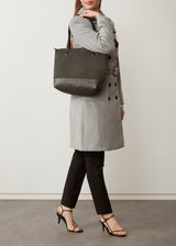 Slate Two Tone Mini Bespoke Zip Tote