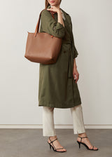 Tan Nappa Mini Bespoke Zip Tote