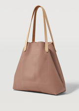 A side on view of the buttery soft Australian Made Ballet Bespoke Tote by Charlie Middleton.