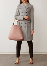 A model showcasing the buttery soft Australian Made Ballet Bespoke Tote from Charlie Middleton.