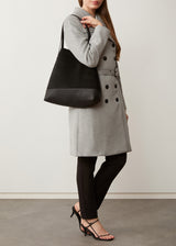 Black Two Tone Bespoke Tote