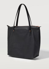 Black Nappa Bespoke Zip Tote