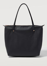 Black Nappa Bespoke Zip Tote