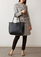 Black Vogue Bespoke Zip Tote