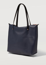 Navy Nappa Bespoke Zip Tote