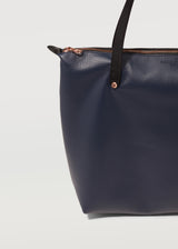 Navy Nappa Bespoke Zip Tote