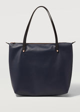 Navy Nappa Bespoke Zip Tote
