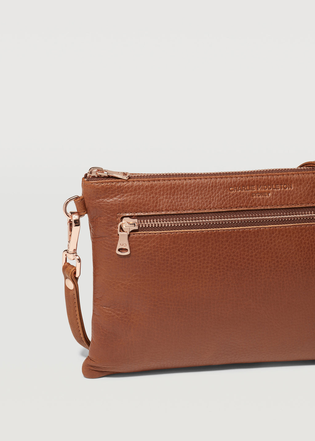 Double zip cheap crossbody wallet