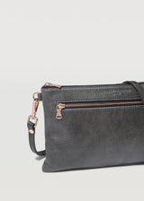 Slate Dual Zip Crossbody