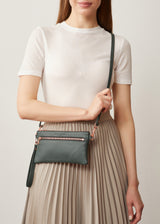 Bottle Nappa Mini Dual Zip Crossbody