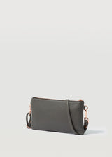 Grey Nappa Mini Dual Zip Crossbody