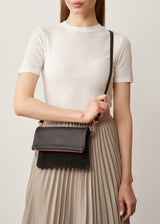 Black Two Tone Mini Weekend Crossbody