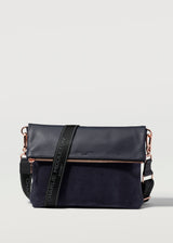 Midnight Two Tone Fold Over Satchel