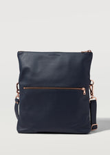 Midnight Two Tone Fold Over Satchel