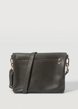 Slate Fold Over Satchel