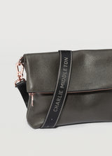 Slate Fold Over Satchel